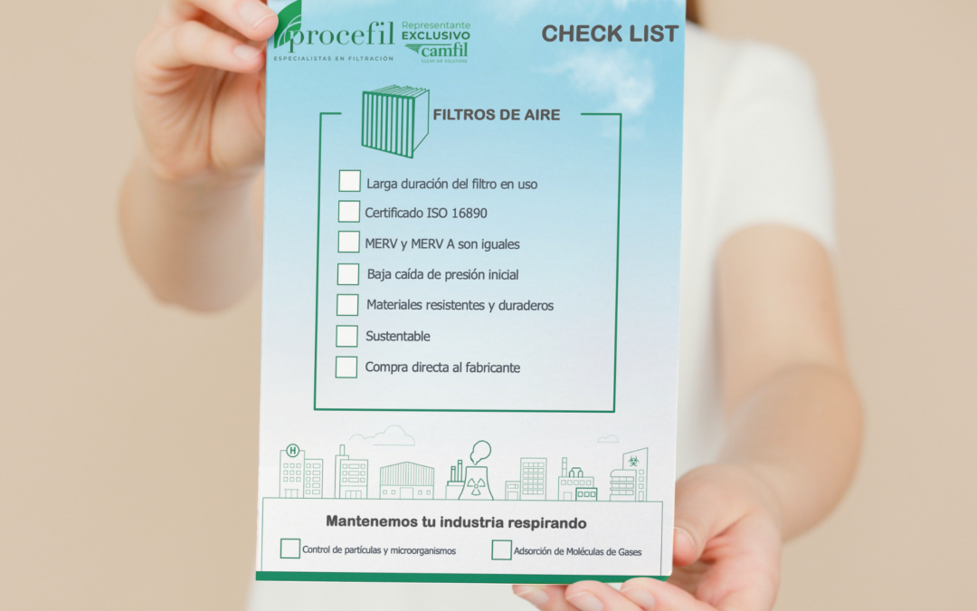 Checklist para escoger un filtro de aire industrial