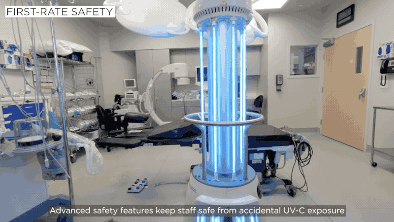 Desinfección de quirófanos por Luz UV-C con un sistema robótico