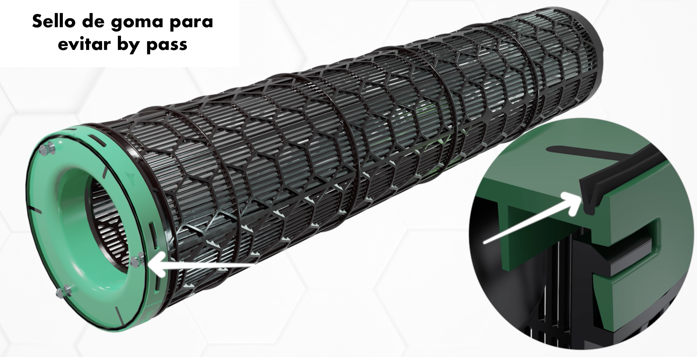 Imagen del sello de los cilindro para filtrar Aire Camfil