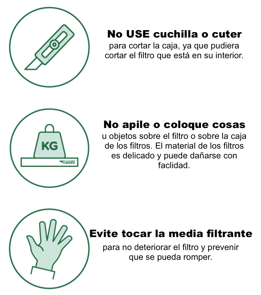 Instructivo de manejo de los filtros de Bolsa Instructivo de manejo de los filtros de Bolsa