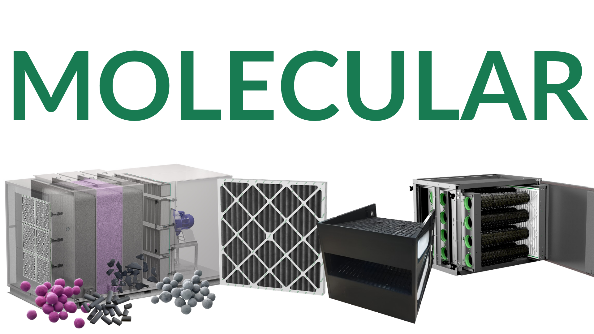 Filtros de aire para adsorber moleculas y gases